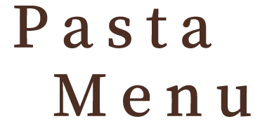 Pasta Menu